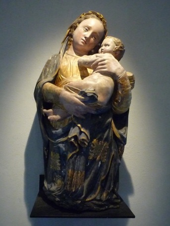 scultura in marmo dipinto in policromia Domenico Gagini   XIV sec.