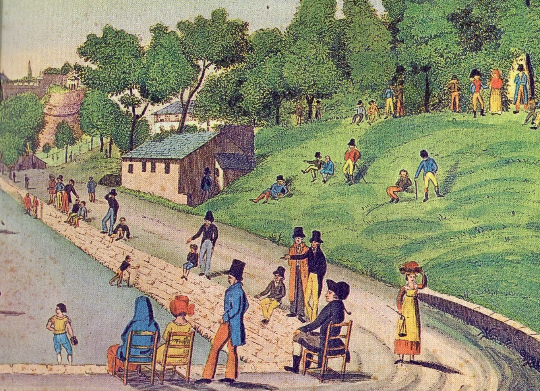 acquasola d. del pino - g. piaggio prima della ristrutturazione del barabino 1818 c. incisione